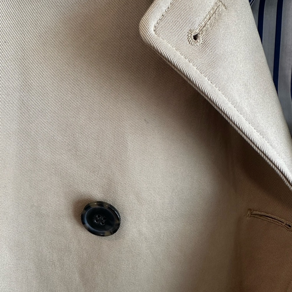 AYR Tan Double-Breasted Trench Coat - Picture 5 of 6